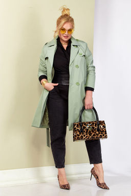 Плащ SHETTI 2187 фисташка