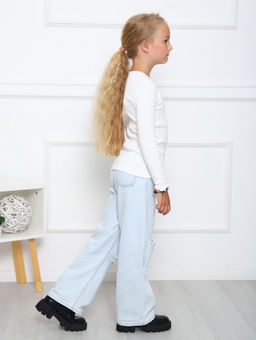 ДЖ056 Джемпер Школа (белый) - Милаша фото 3