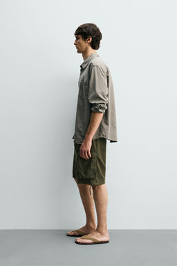 BERMUDA CARGO RELAXED FIT / Khaki - Zara фото 4