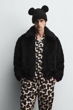 FAUX FUR JACKET HARRY LAMBERT FOR ZARA X DISNEY  фото 2
