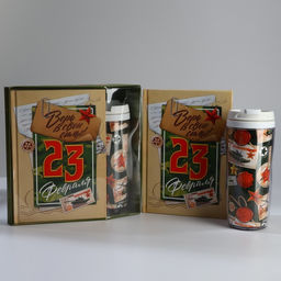 Подарочный набор 23 февраля, ежедневник в твердой обложке А5, 80 л, термостакан 350 мл