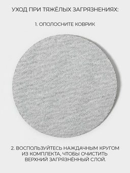 Коврик для ванной SAVANNA, диатомитовый, толщина 1 см, 39×60 см, серый