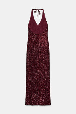 V-NECK SEQUIN DRESS - Zara фото 8