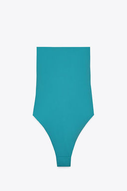 BANDEAU CUT-OUT STONE SWIMSUIT - Zara фото 8
