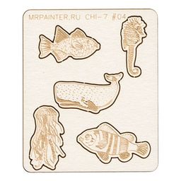 "Mr.Painter" CHI-7 Чипборд 7 см х 8.5 см 1 шт. СК/Распродажа