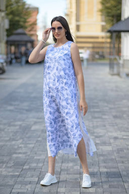 Двухслойное платье-сарафан 100% хлопок