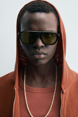 OPEN KNIT HOODIE - Zara фото 7