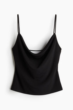 Top de tirantes espagueti con escote drapeado - H&m фото 7