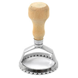 Штамп металлический для пельменей д6см h10см, деревянная ручка (Китай)