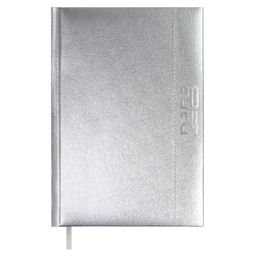 Ежедневник датированный 2024 ESCALADA, А5, 176 л., арт. 63747/ 15 ПЛОНЖЕ МЕТАЛЛИК СЕРЕБРЯНЫЙ