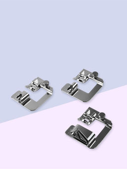 Цена за 12 шт. Набор лапок для швейной машины, подрубочные, 6/9/25 мм, для двойной подгибки, 3 шт.