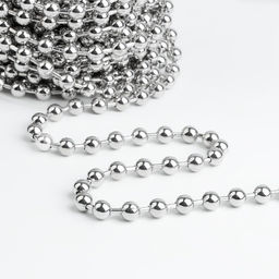 Цепочка для сумки, железная, d = 8 мм, 10 0,5 м, цвет серебряный - Арт узор фото 3
