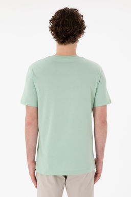 Erkek Regular Fit Bisiklet Yaka Su Ye_ili Basic Ti__rt Sepette S_rpriz _ndirim - U.s. polo assn фото 6