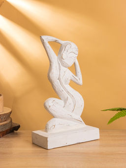 Сувенир «Изящество», 20×10×35 см, дерево, белый