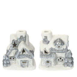 Фигурка декоративная "Домик" с подсветкой (2xLR44), L7,5 W5 H8,5 см, 2в.