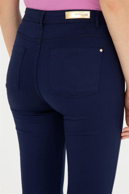 Женские темно-синие брюки из плотной ткани - U.s. polo assn фото 7