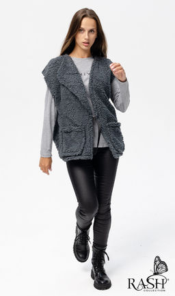Жилет "Тедди" графит Цвет:как на фото