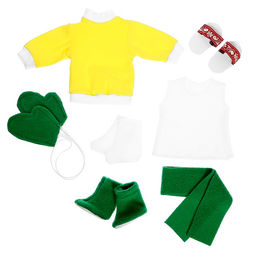 Кукла «Девочка» дидактическое пособие + набор одежды, МИКС