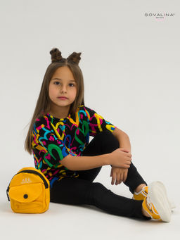 Костюм Мун яркие сердца-черный - Sovalina фото 19