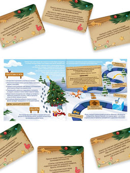 Настольная игра-бродилка Новогодний переполох, 5+