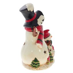 Фигурка декоративная "Снеговики" с подсветкой, 2 режима (цвет и жёлт), L24 W17 H31 см