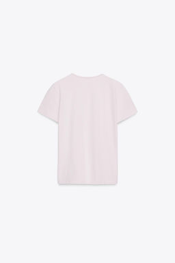 SHORT SLEEVE RUSTIC COTTON T-SHIRT - Zara фото 5