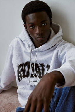 Sudadera con capucha y estampado Loose Fit - H&m фото 2