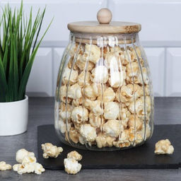 Банка для сыпучих бамбуковая крышка рифленая 1000 мл /LCSC2433/уп 60/ - Галеонтрейд фото 7