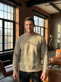 KM1910 Свитшот (хлопок) СТАЛЬ