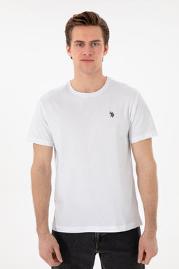 Erkek Regular Fit Bisiklet Yaka Beyaz Basic Ti__rt Sepette S_rpriz _ndirim - U.s. polo assn фото 3