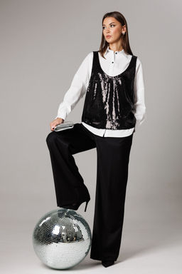 Костюм Lars Style 1169 черный, оттенки белого