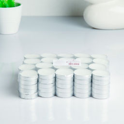 Набор свечей чайных, 3.8×1 см, 2 ч, 9 г, 100 шт., белый