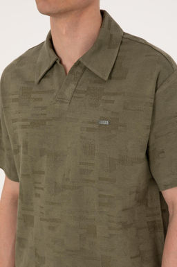 Erkek Comfort Fit Ka__k Yaka Koyu Haki Ti__rt Sepette S_rpriz _ndirim - U.s. polo assn фото 14