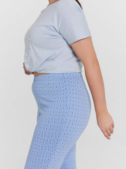 Пижама женская голубая с принтом Find the dream - Mark formelle фото 8