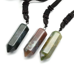 Подвеска из яшмы кристалл 14*44мм