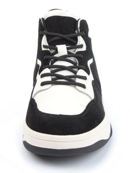 05-P100-1Z BLACK/LT. BEIGE Кроссовки женские зимние (натуральная кожа, шерсть)