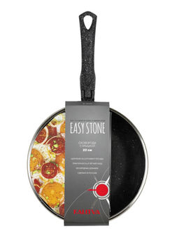 Сковорода 220 мм, 1 руч., ст/кр, а/п. Easy Stone. Алюминий марки А5 6822352,,