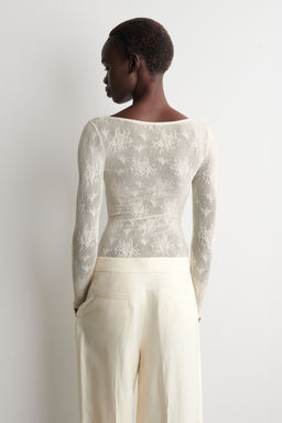 TOP DE ENCAJE FLORAL - H&m фото 7