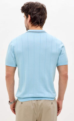 Поло Primm P611-1534 голубой хлопок с полиэстером  фото 3