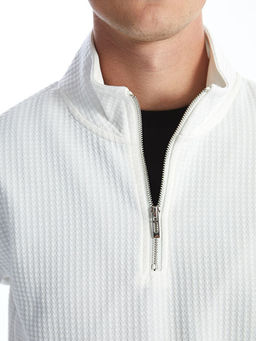 Dik Yaka Erkek Sweatshirt
