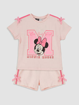 Комплект футболка и шорты для девочек Без бренда с принтом Minnie Mouse