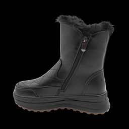 Ботинки на меху 812-2-1 черные