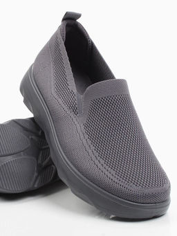 05-TEX-D03-08 GREY Полуботинки спортивные летние мужские (текстиль)
