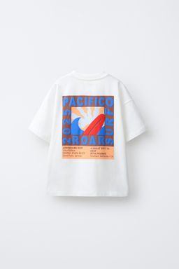 CAMISETA ESTAMPADA SURF / Blanco - Zara фото 2