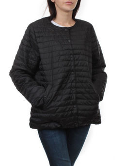 K-527 BLACK Куртка демисезонная стеганая женская (70 гр. холлофайбер)