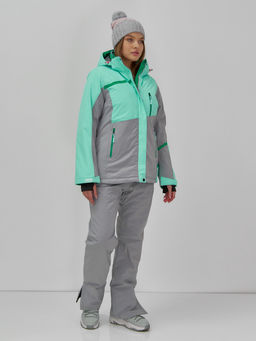 Горнолыжный костюм женский зимний бирюзового цвета 0709_1Br - Chunmai фото 9