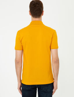 Koyu Sar_ Polo Yaka Slim Fit Basic Merserize T-shirt