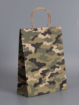 Пакеты подарочные крафт «23 Февраля», камуфляж, 24×10.5×32 см, набор 4 шт.