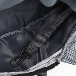 Сумка-переноска Слинг с креплением для ошейника, 45 х 11 х 24 см, бело-серая - Пижон фото 8