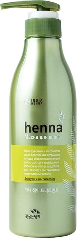 Восстанавливающая маска для волос с хной Henna Hair treatment Hair Pack, 500 мл, Flor de Man